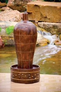 Large Resin Jeweled Vase Fountain